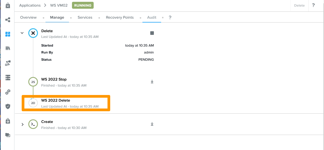 09 delete deployed APP 04