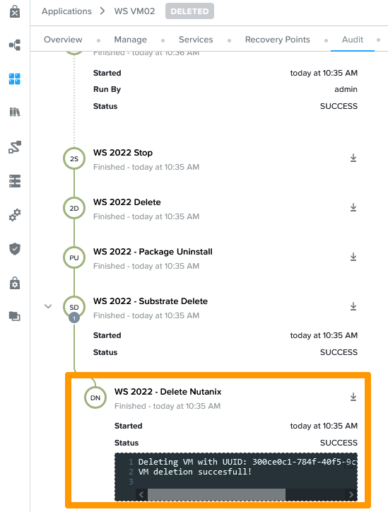 09 delete deployed APP 05