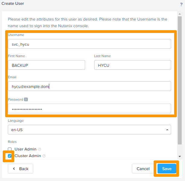 Add local user to Prism Element 04