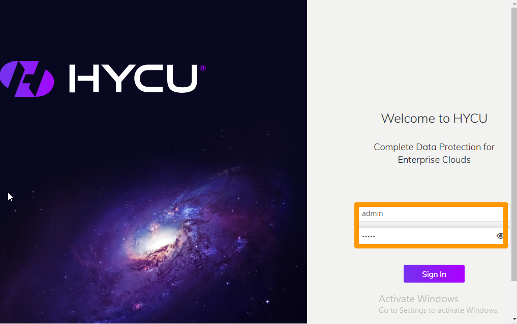 Configure HYCU 01