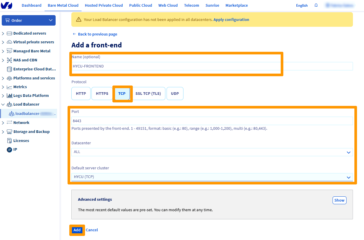 Configure Load Balancer 06