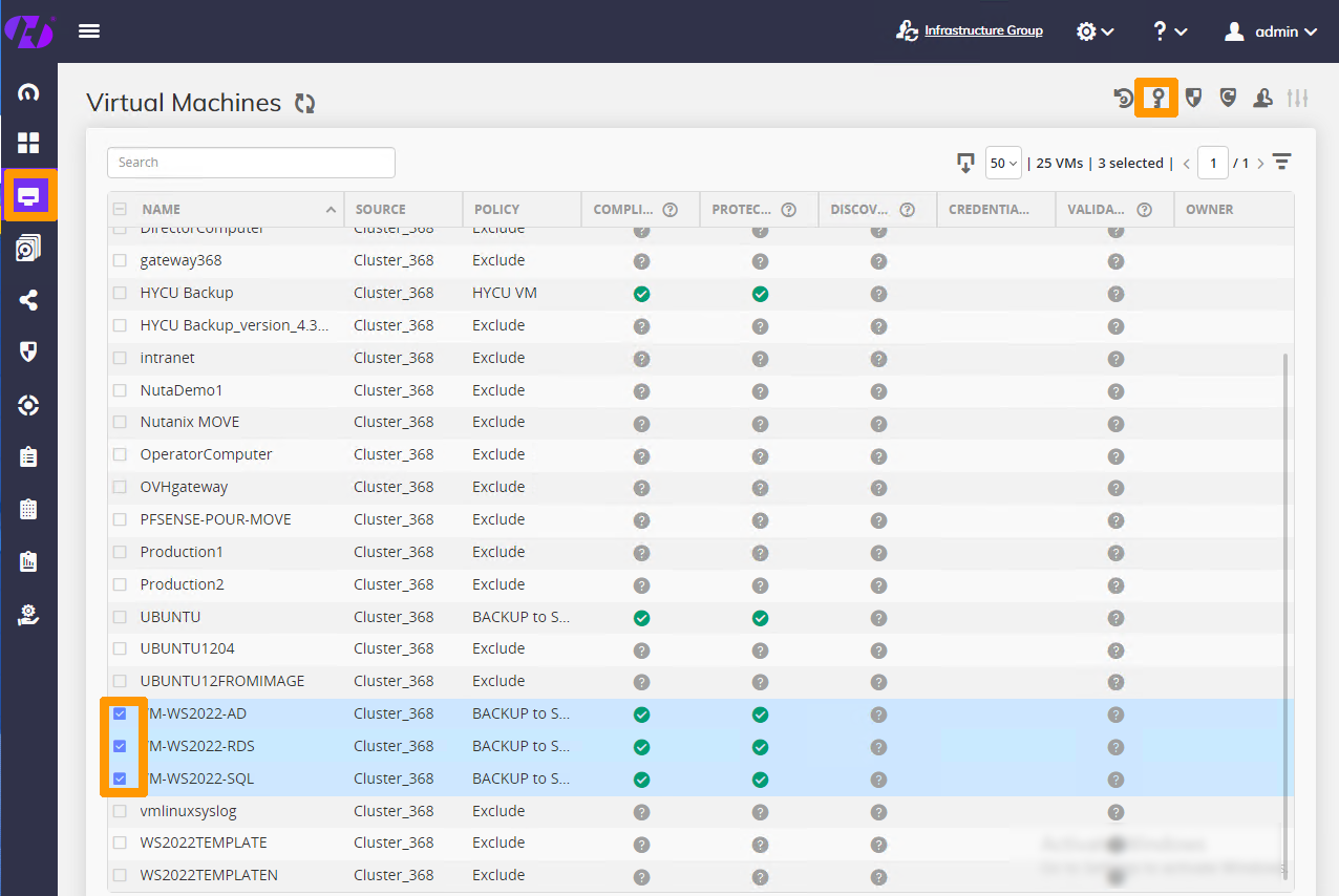 Add vm to credential 01
