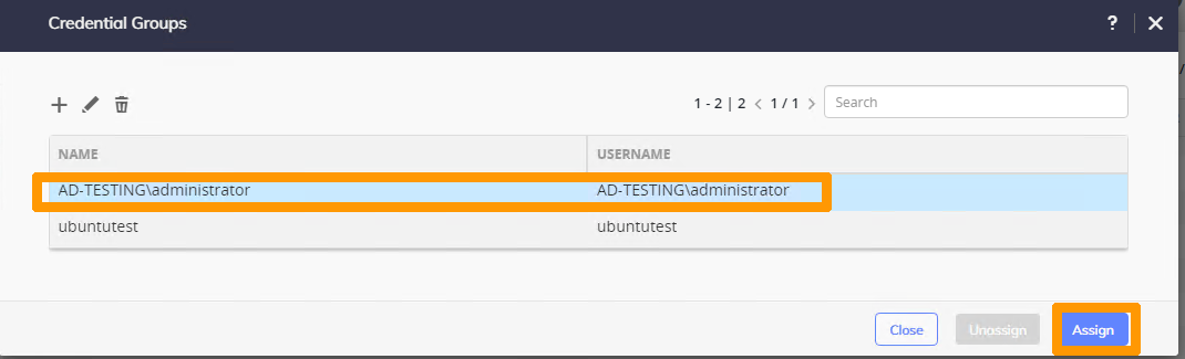 Add vm to credential 02