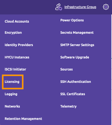 Activate a HYCU license