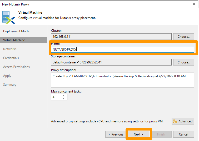 Addon Cluster Nutanix to Veeam 14