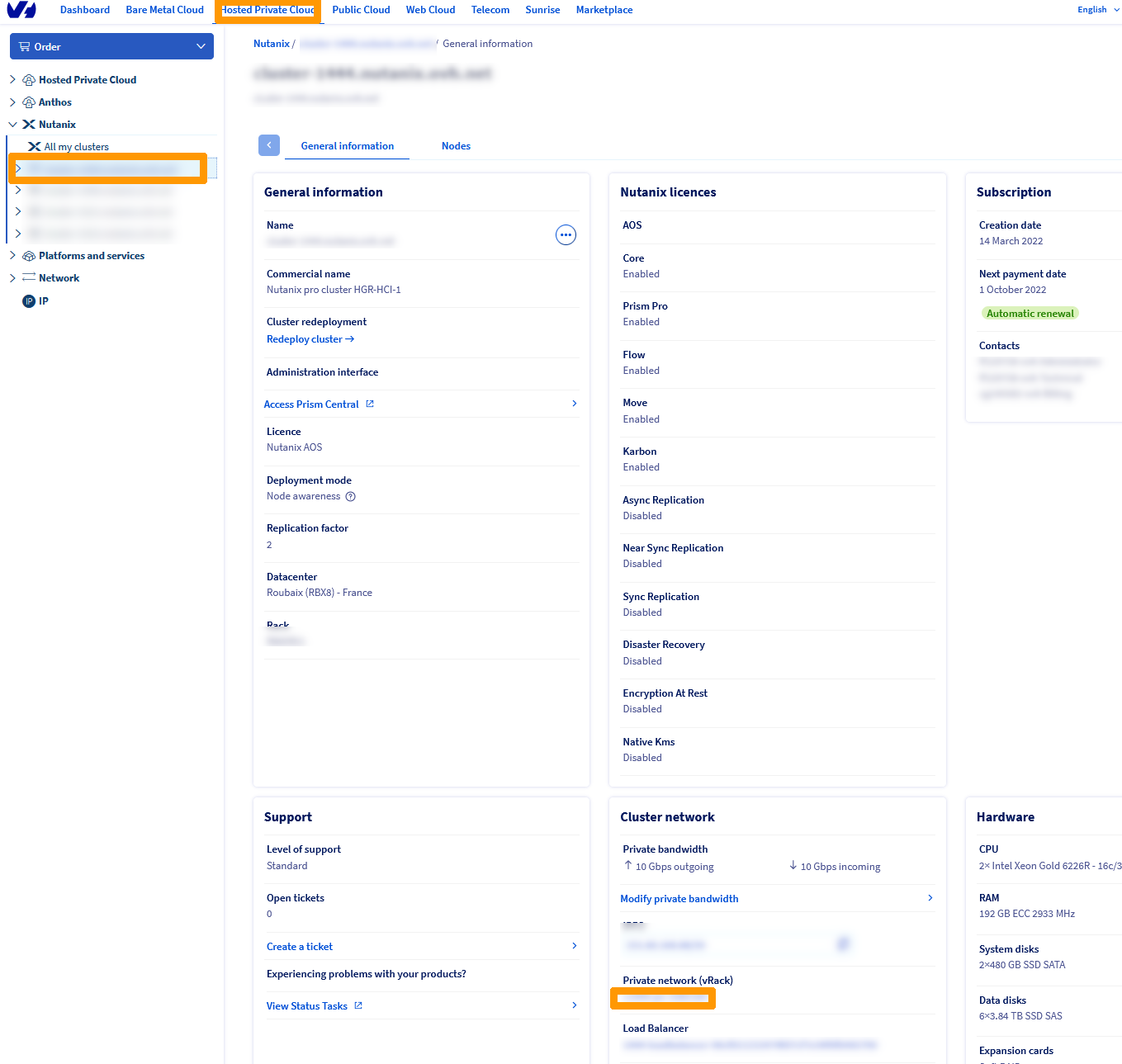 02 Remove services from vrack 01