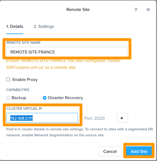 02 Create Remote Site From Canada05