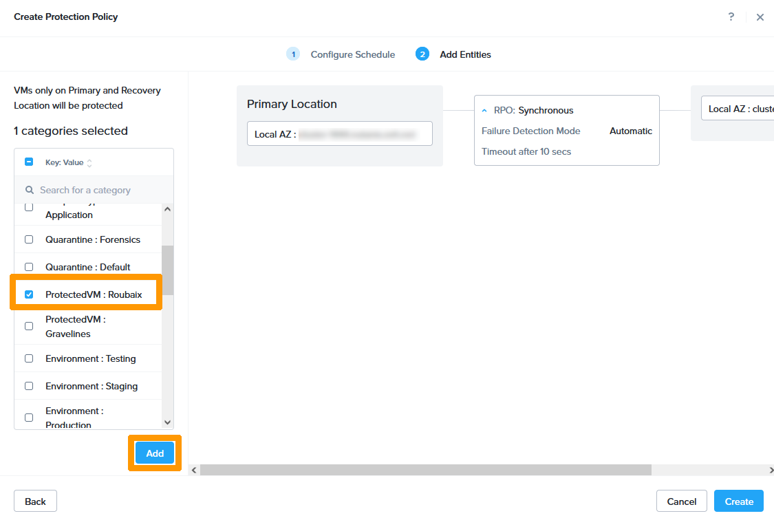 09 - Create Protection Policy Roubaix 13