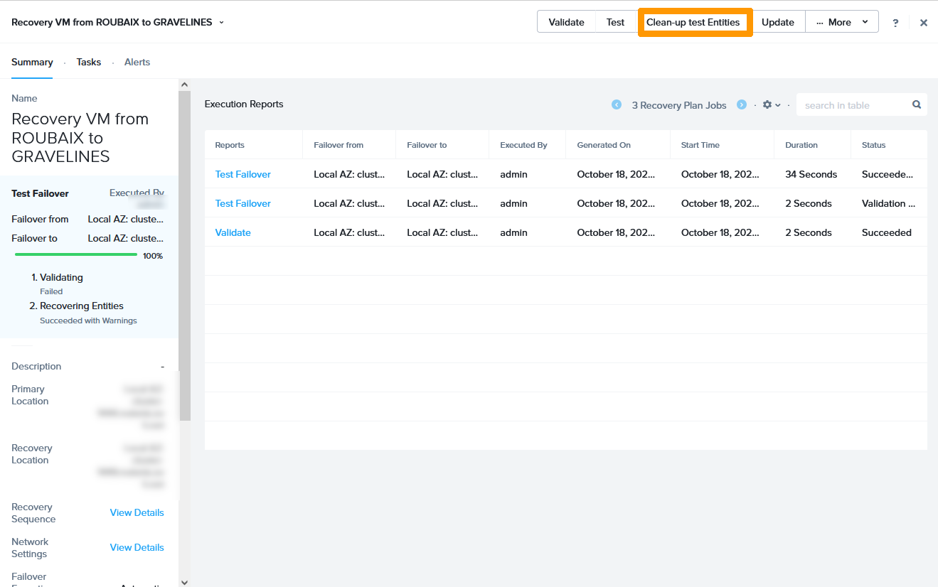 14 - Validate test recovery plan 09