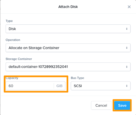 Creating a virtual machine - Step 3