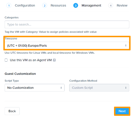 Creating a virtual machine - Step 11