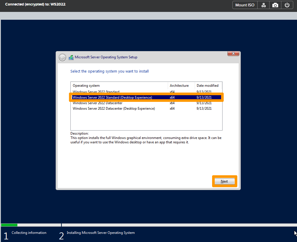 Installation - WS2022- Step3