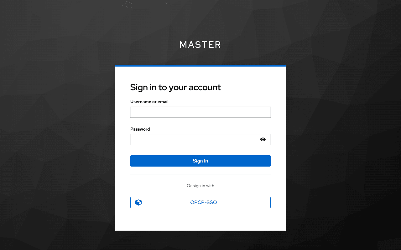 Keycloak L2 login form