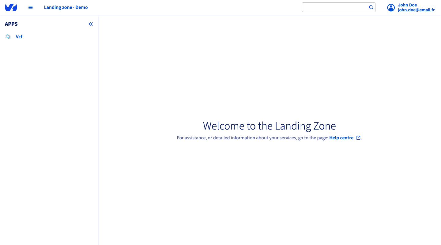 Landing Zone Manager home page