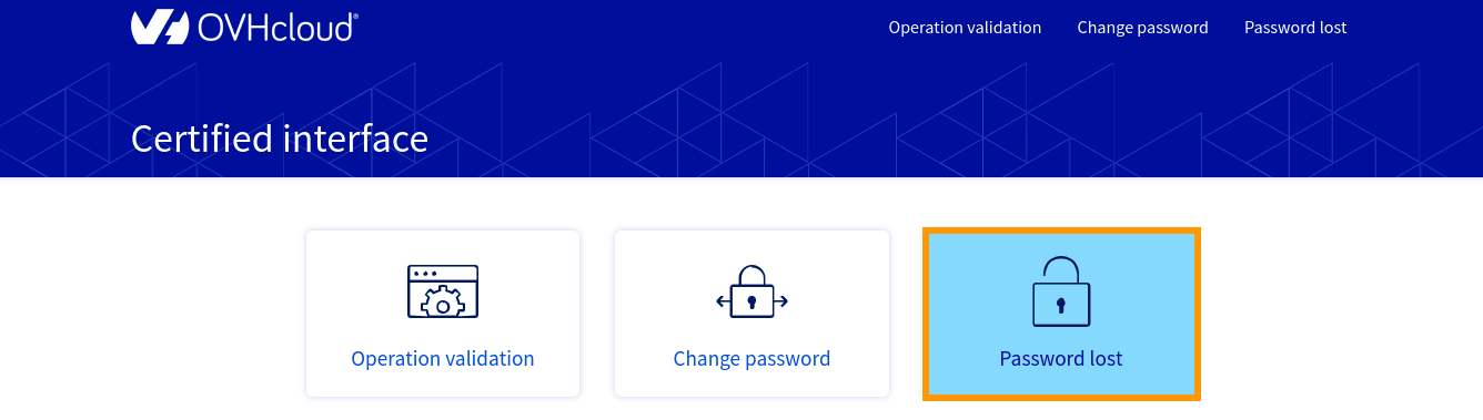 Password Lost
