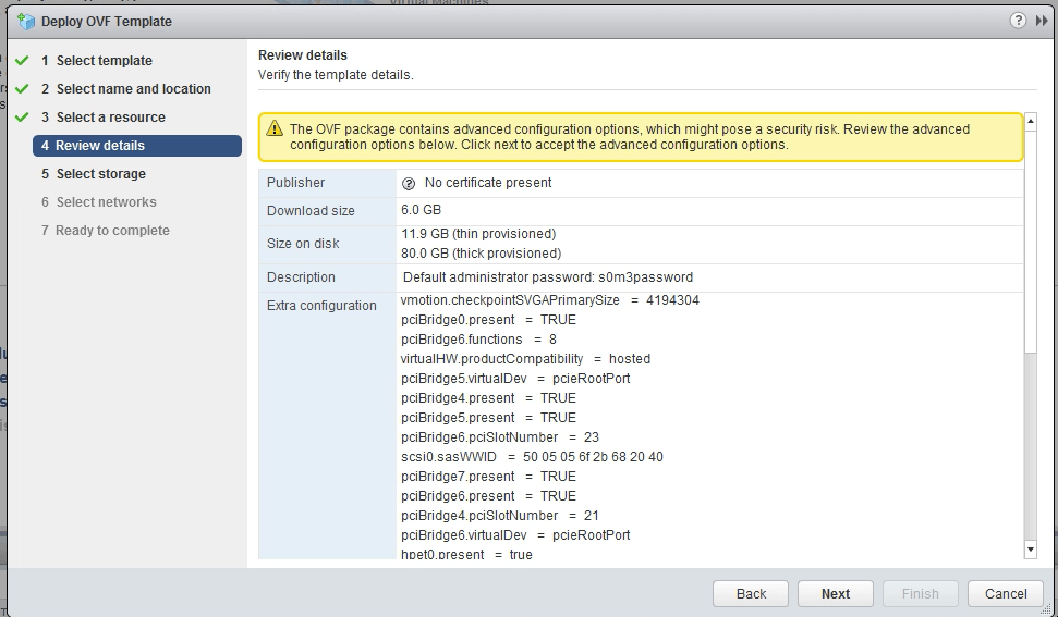Szablon OVF Windows