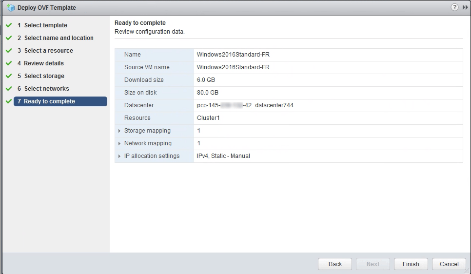 Szablon OVF Windows