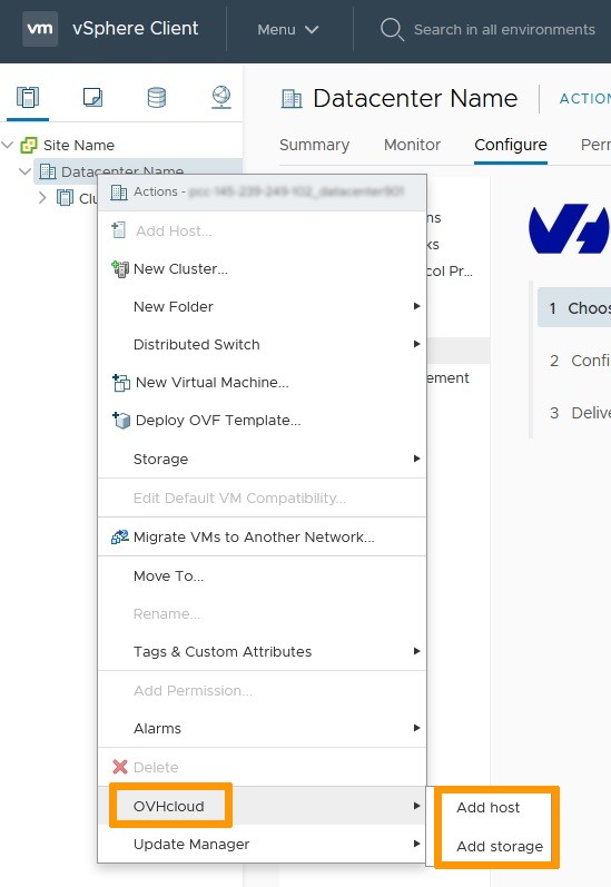 Option OVH Private Cloud