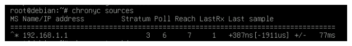 NTP private gateway - Server Check