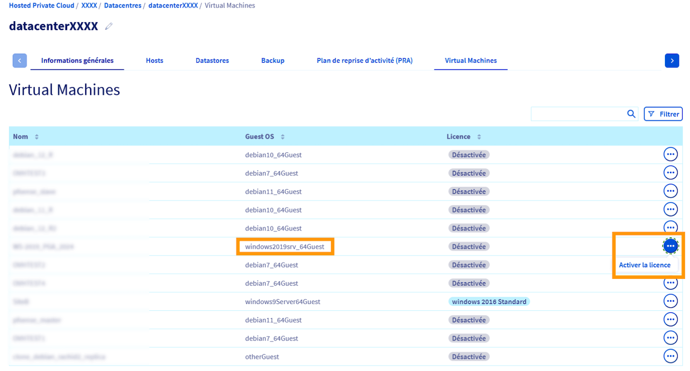 Activer la licence
