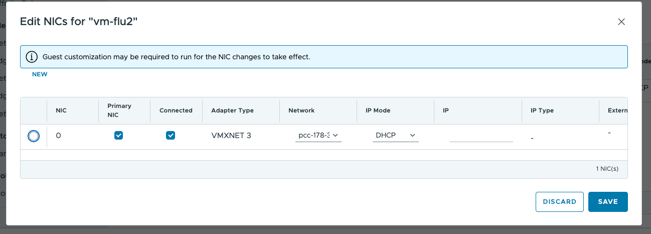 DHCP mode