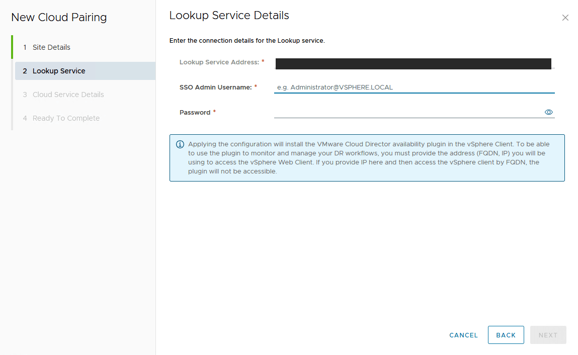 Lookup Service Details
