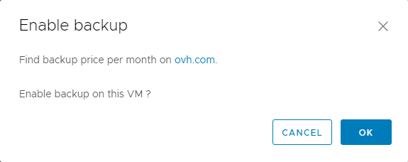 Backup Confirmation