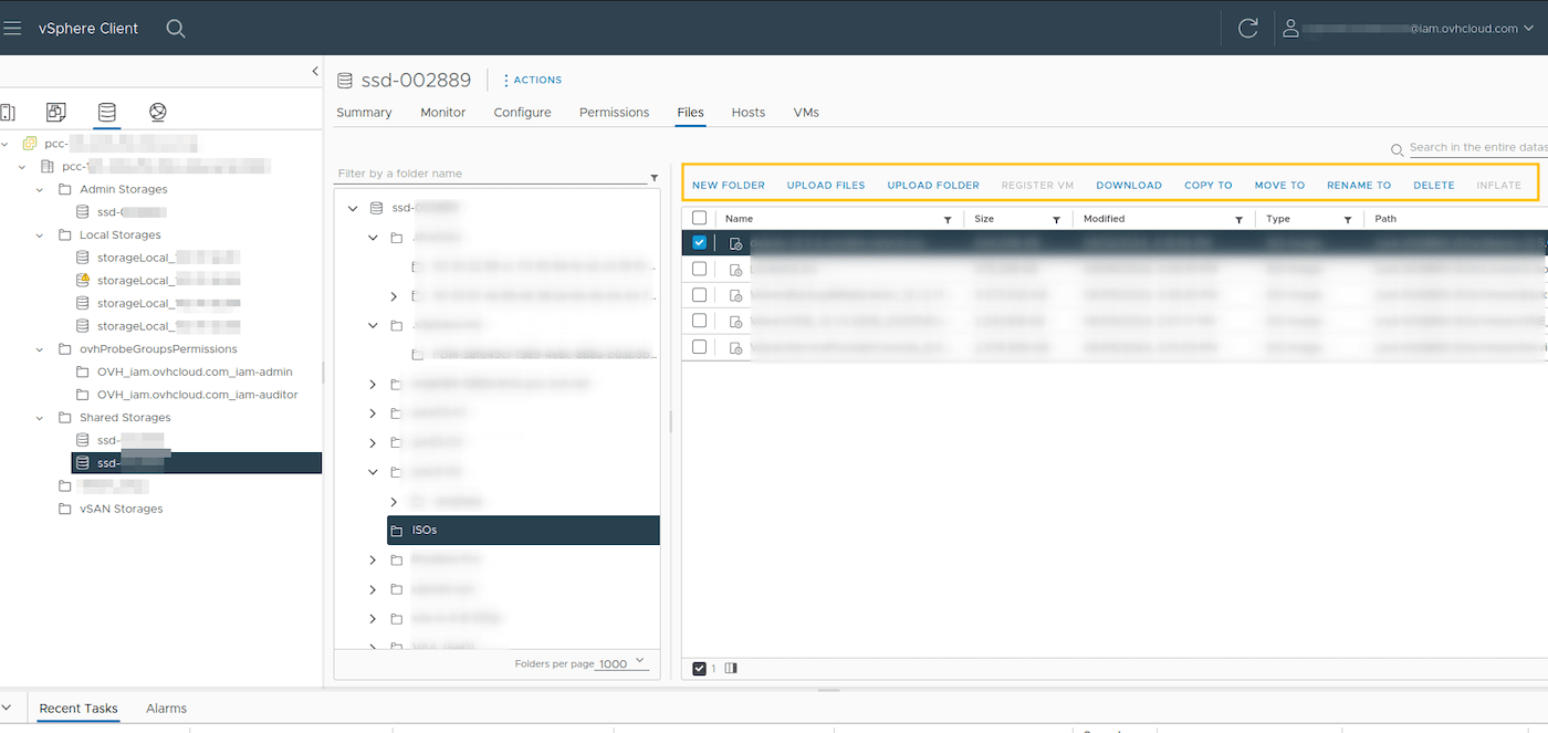 Datastore Upload - Files