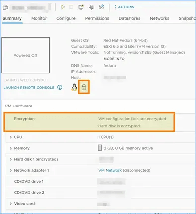 VM Storage Policies Encryption Confirmation 04