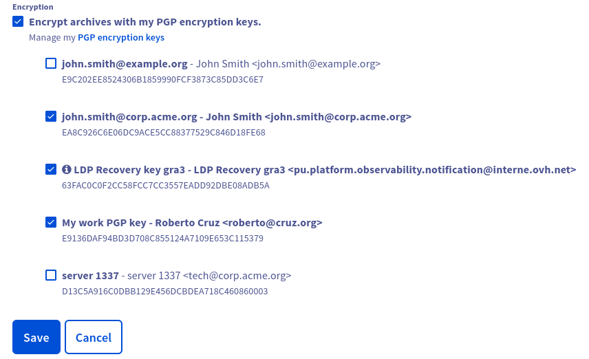 Update stream configuration