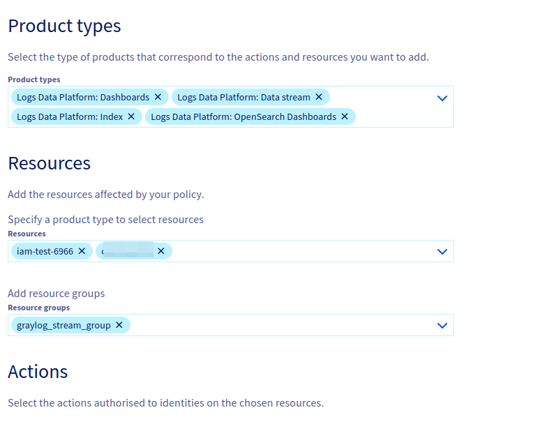 Create sub resource policy