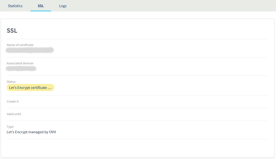 Criação de um certificado SSL