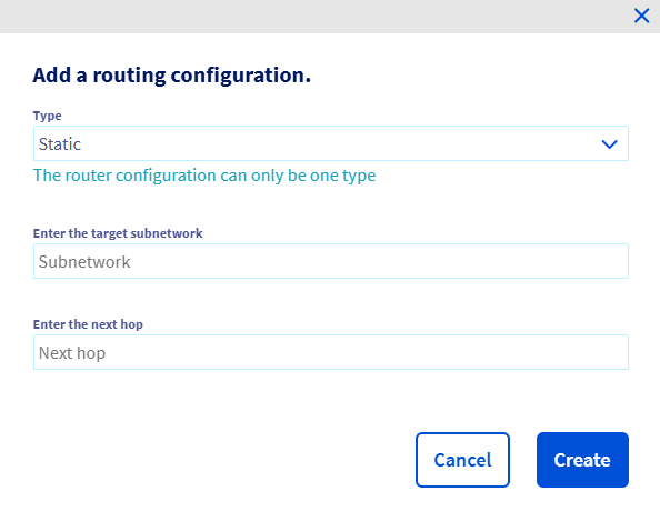 add routing configuration