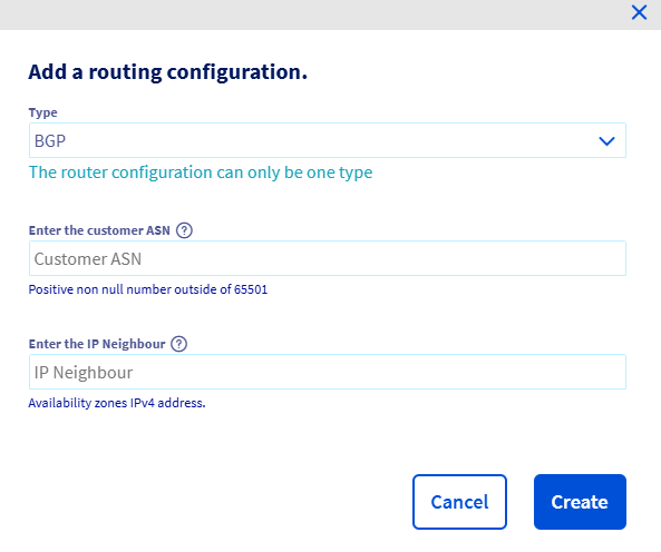 add routing configuration