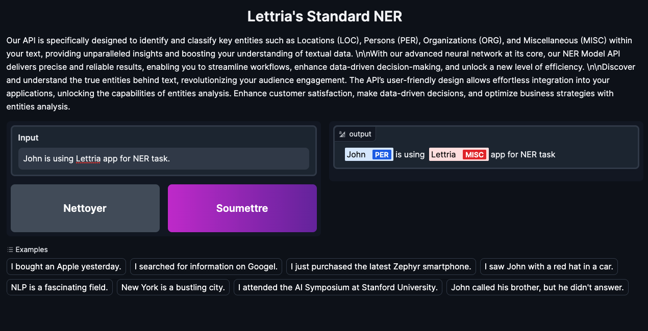 LettriaNERExample