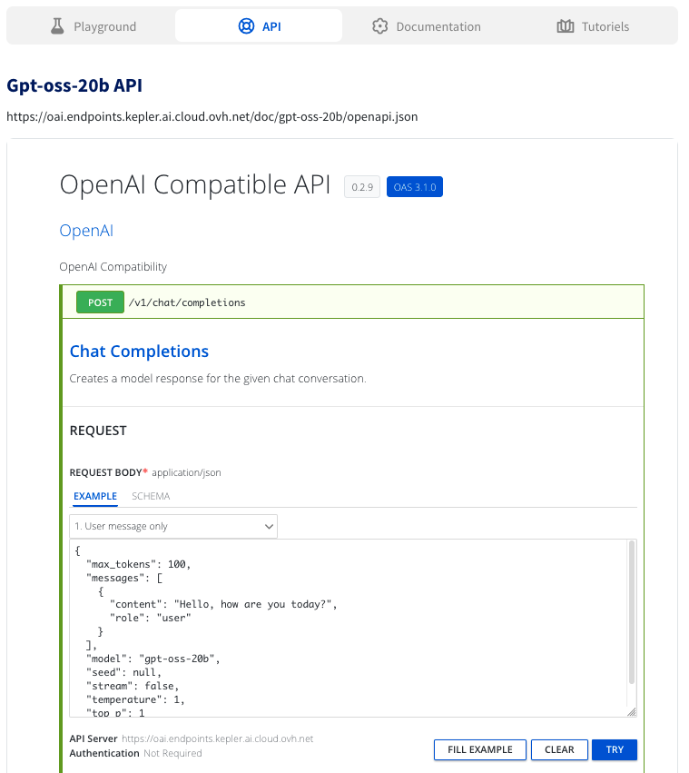 AI Endpoints API overview