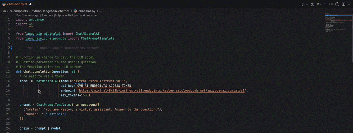 Tab completion animation