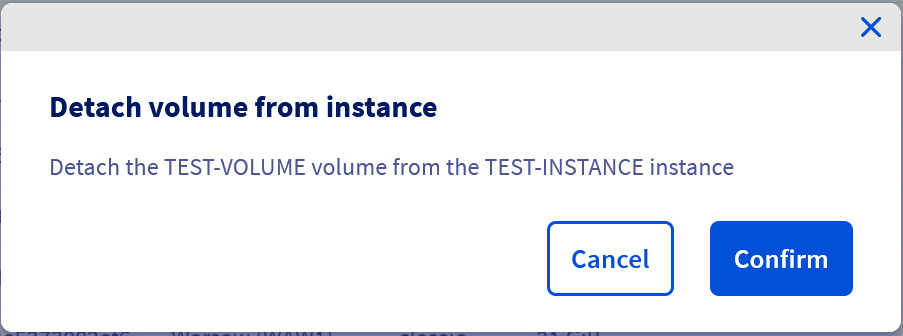 confirma disk detach