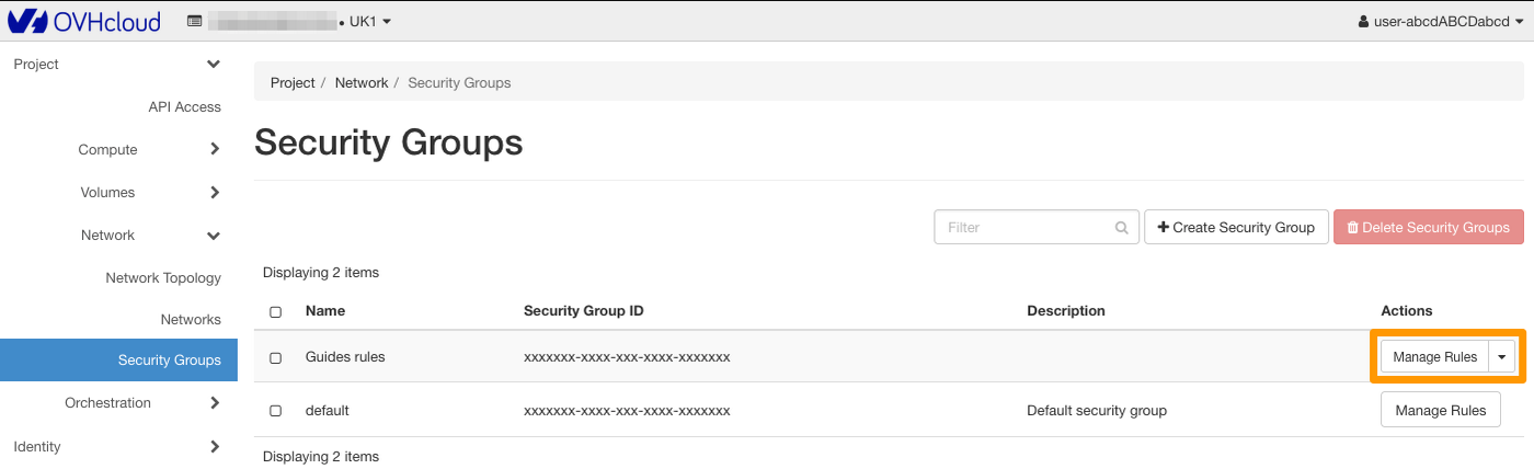 gestionar las reglas