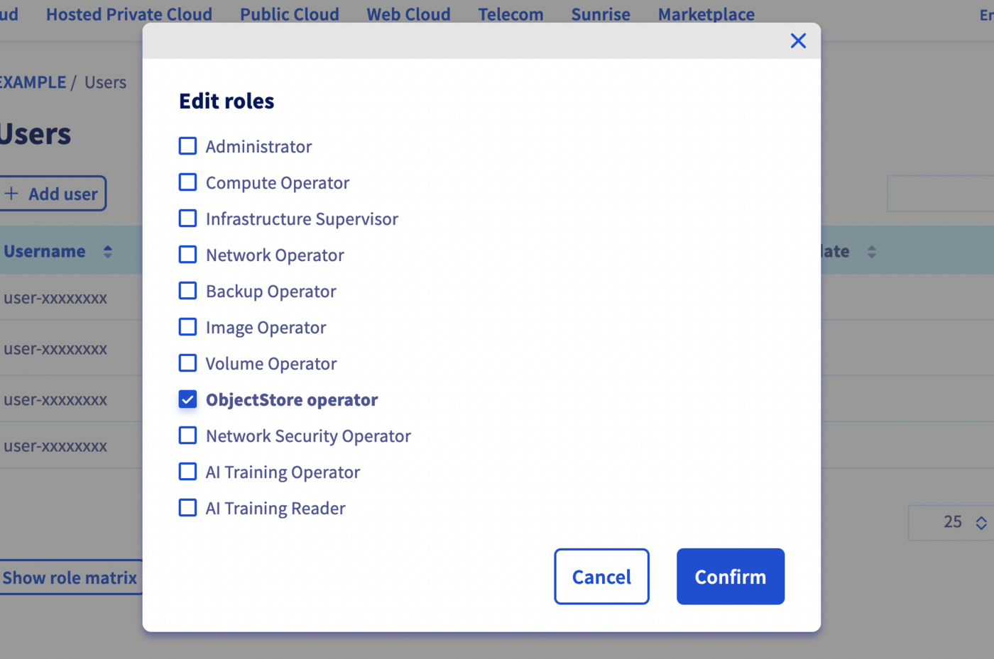Create OpenStack user