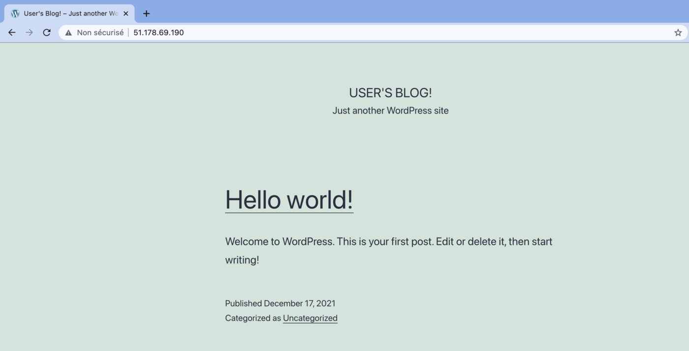 Installing WordPress