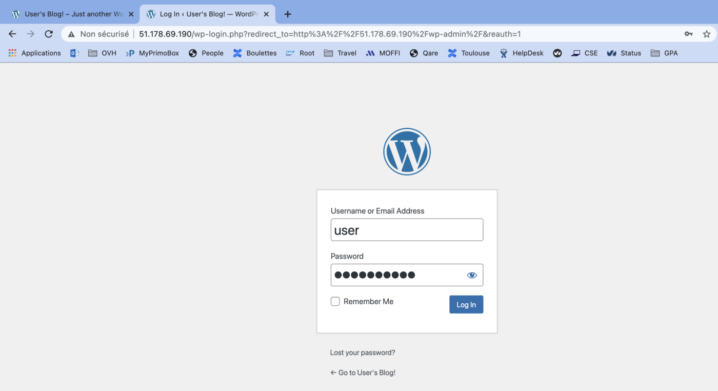 Installing WordPress