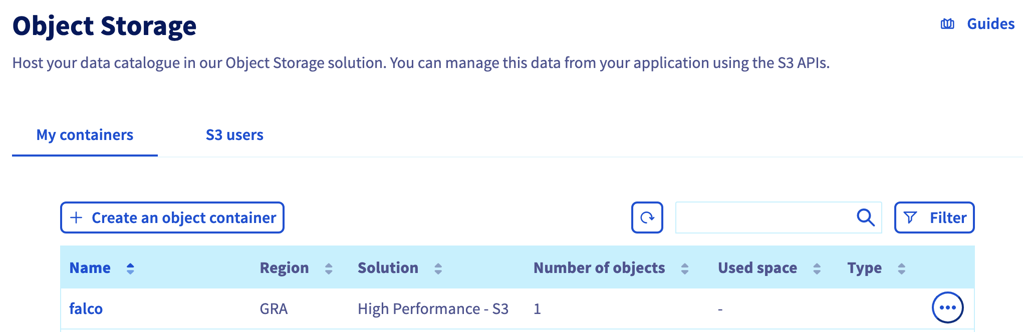 OVHcloud Object Storage