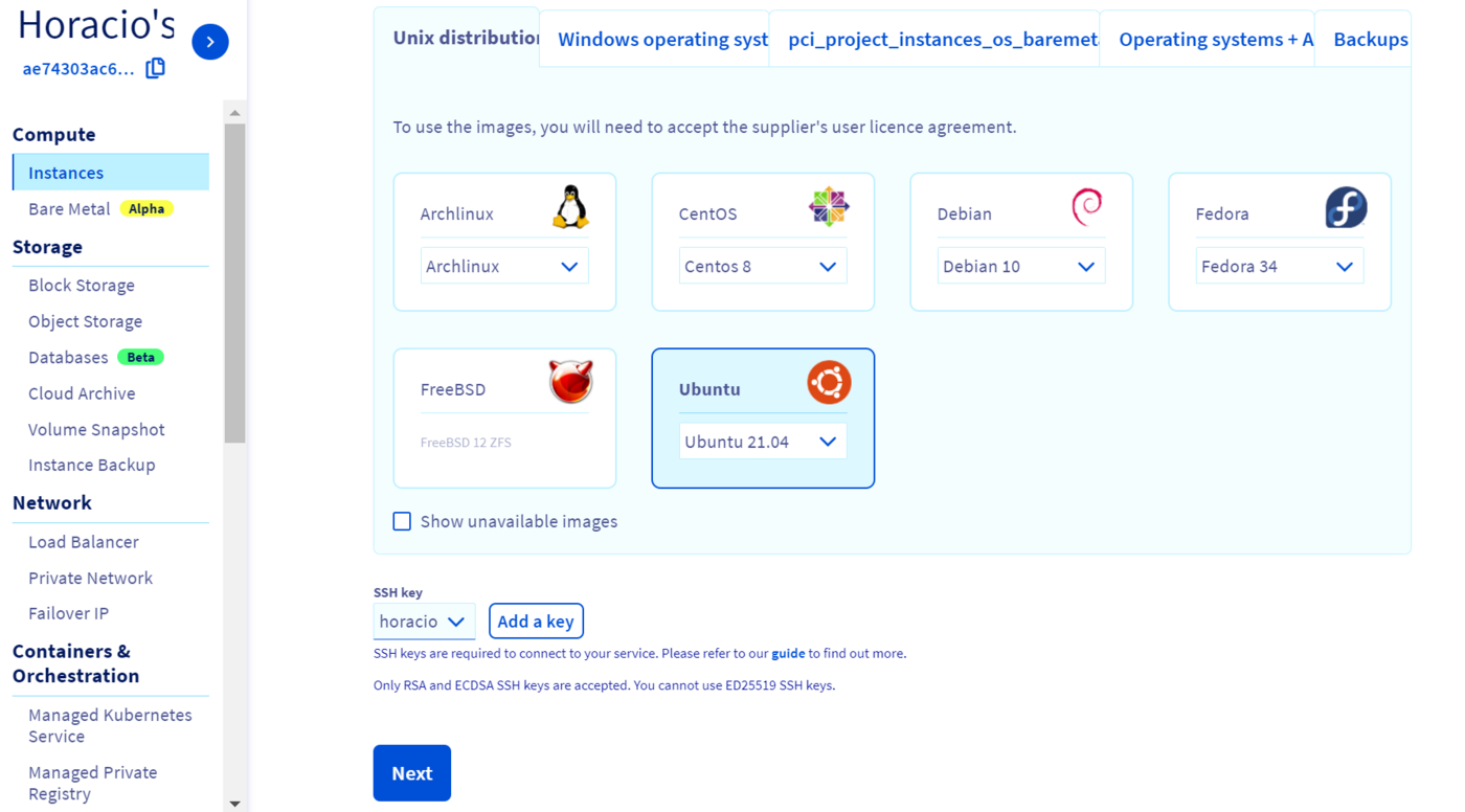 Setting-up a PCI gateway