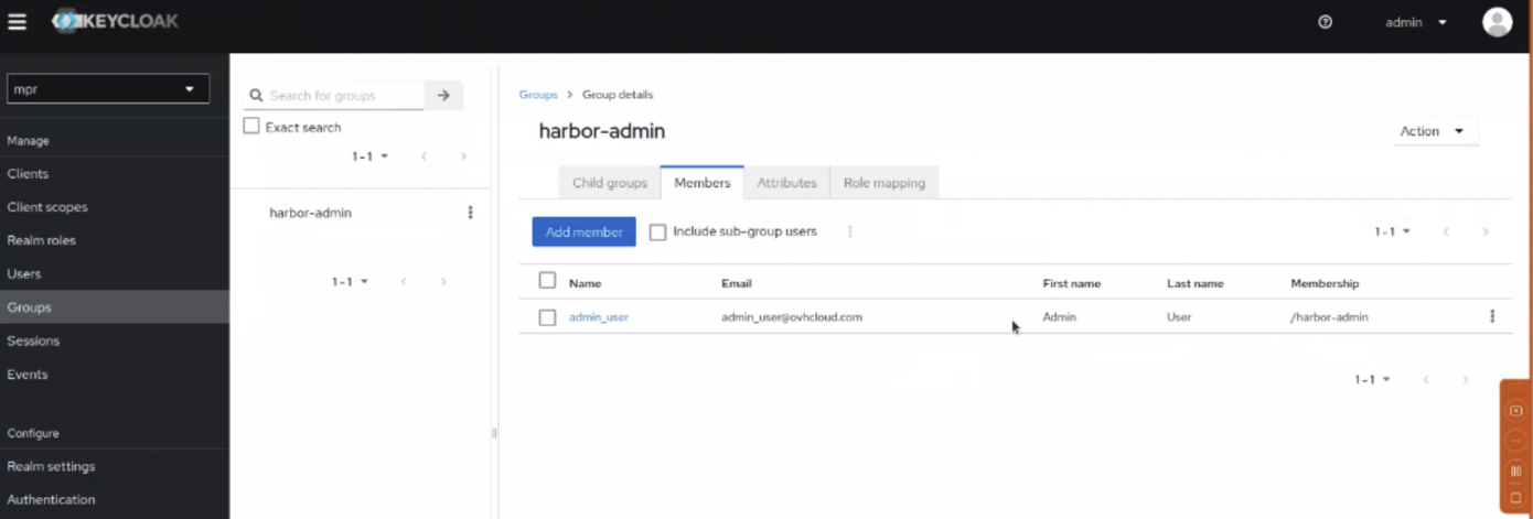 keycloack group member