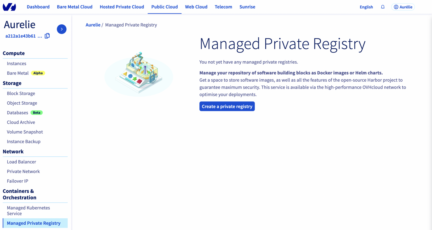Create a Private Registry