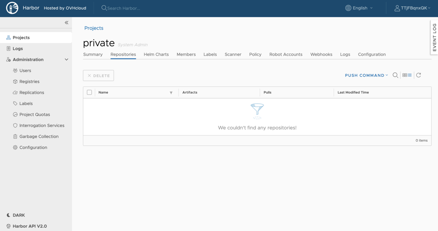 Managing users and projects