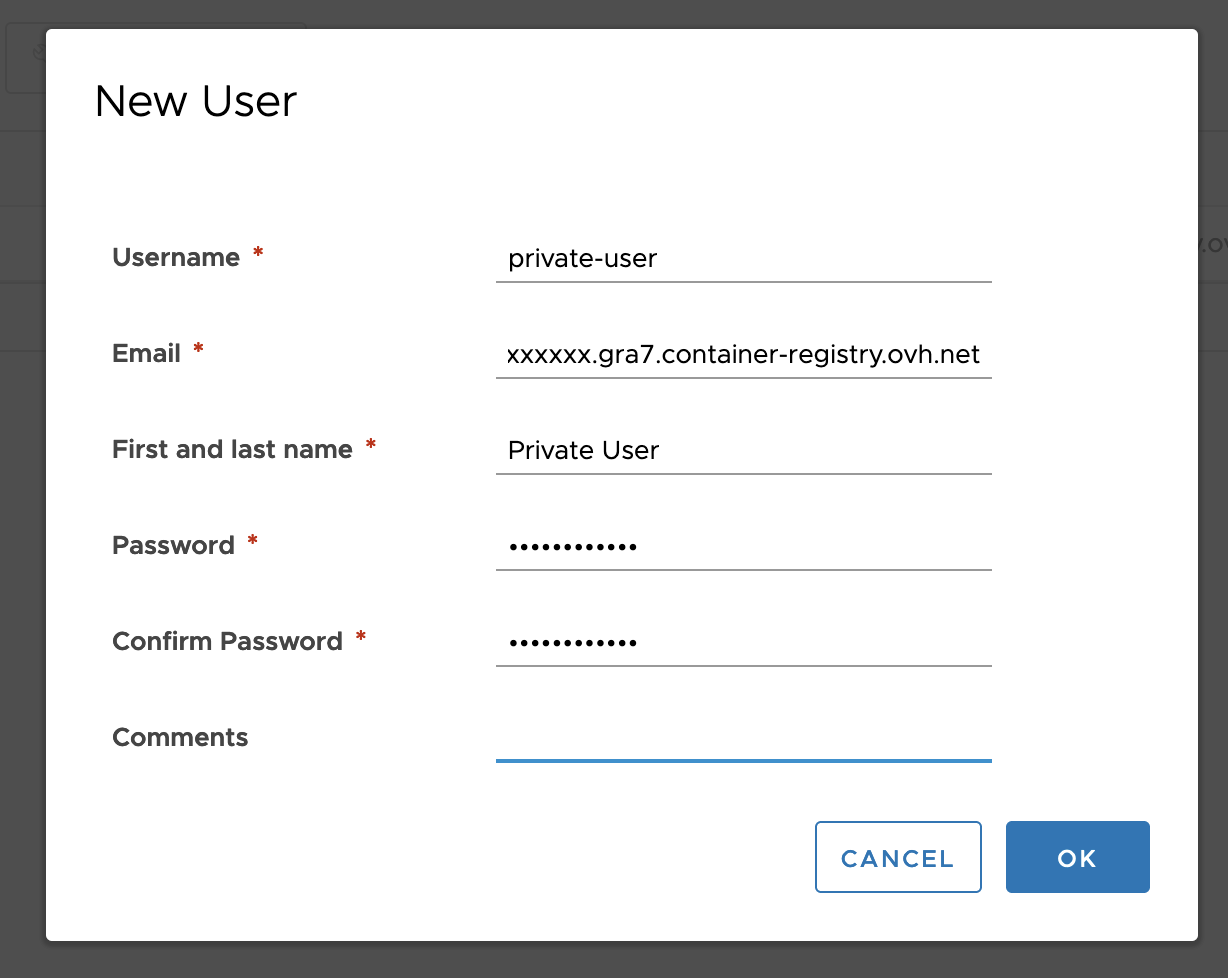 Managing users and projects