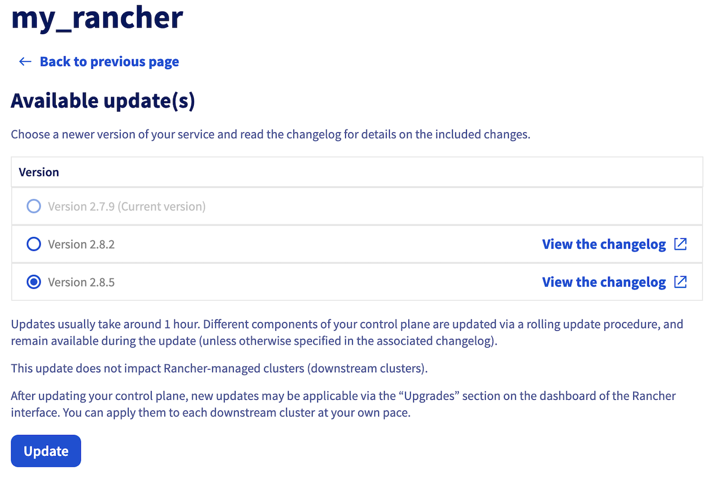 OVHcloud Managed Rancher Services update