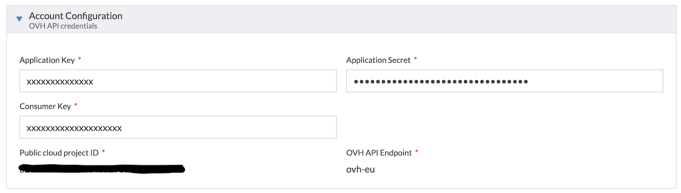 OVHcloud Managed Rancher Service UI